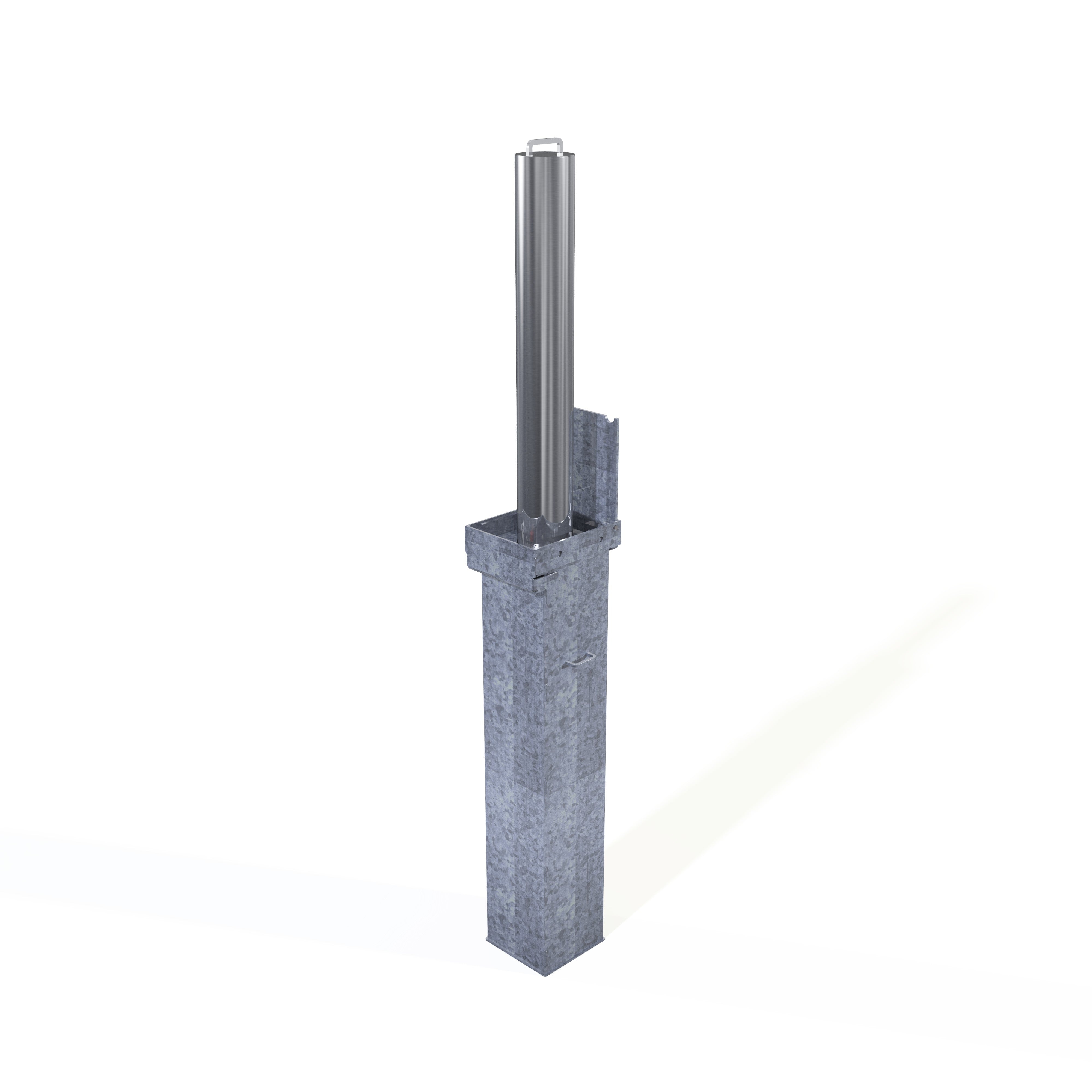 Retractapost-GL 900 Lift Assist Telescopic Bollard - Stainless Steel - Store Fittings Direct