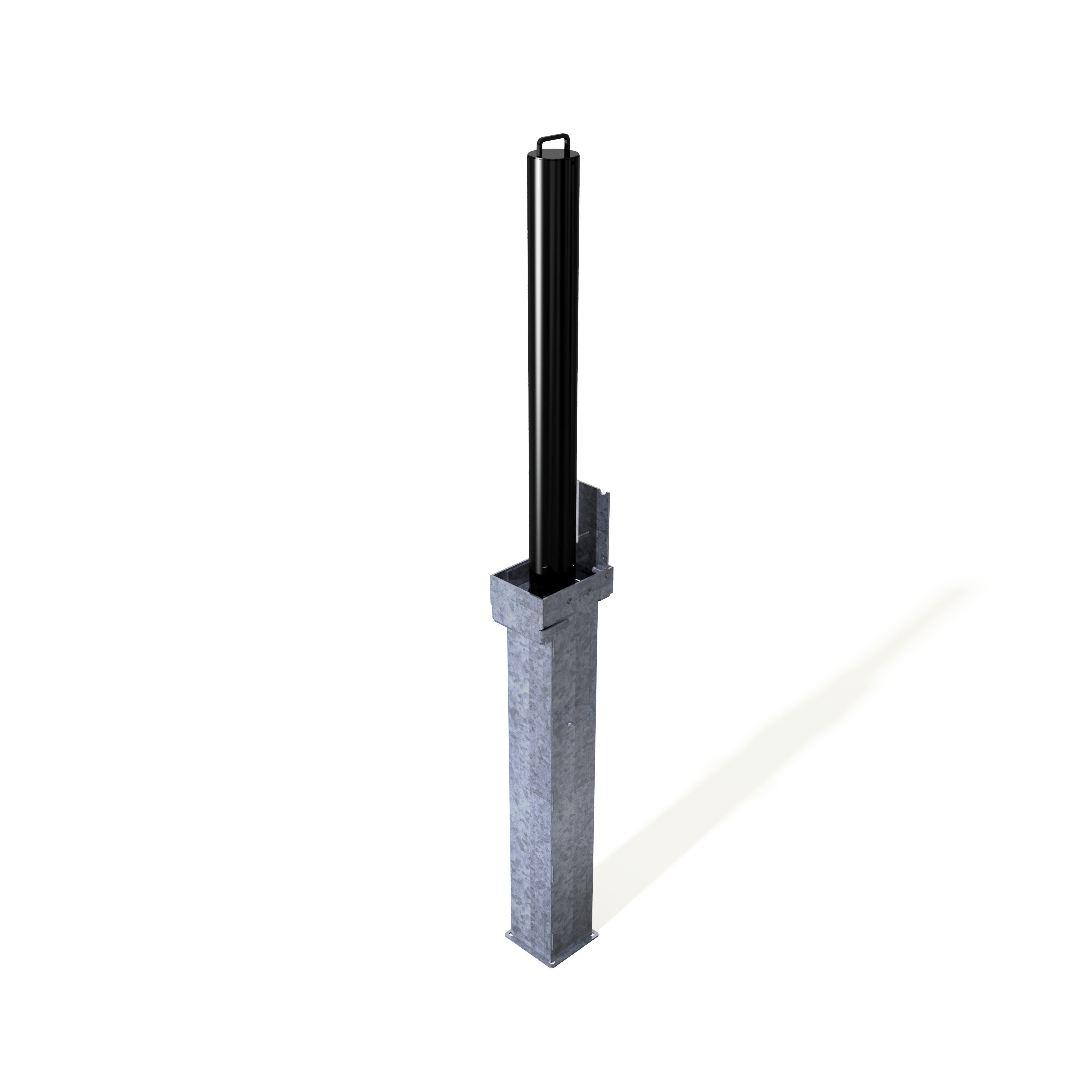 Retractapost-GL 900 Telescopic Bollard - Galvanised or Galvanised and Coated - Store Fittings Direct