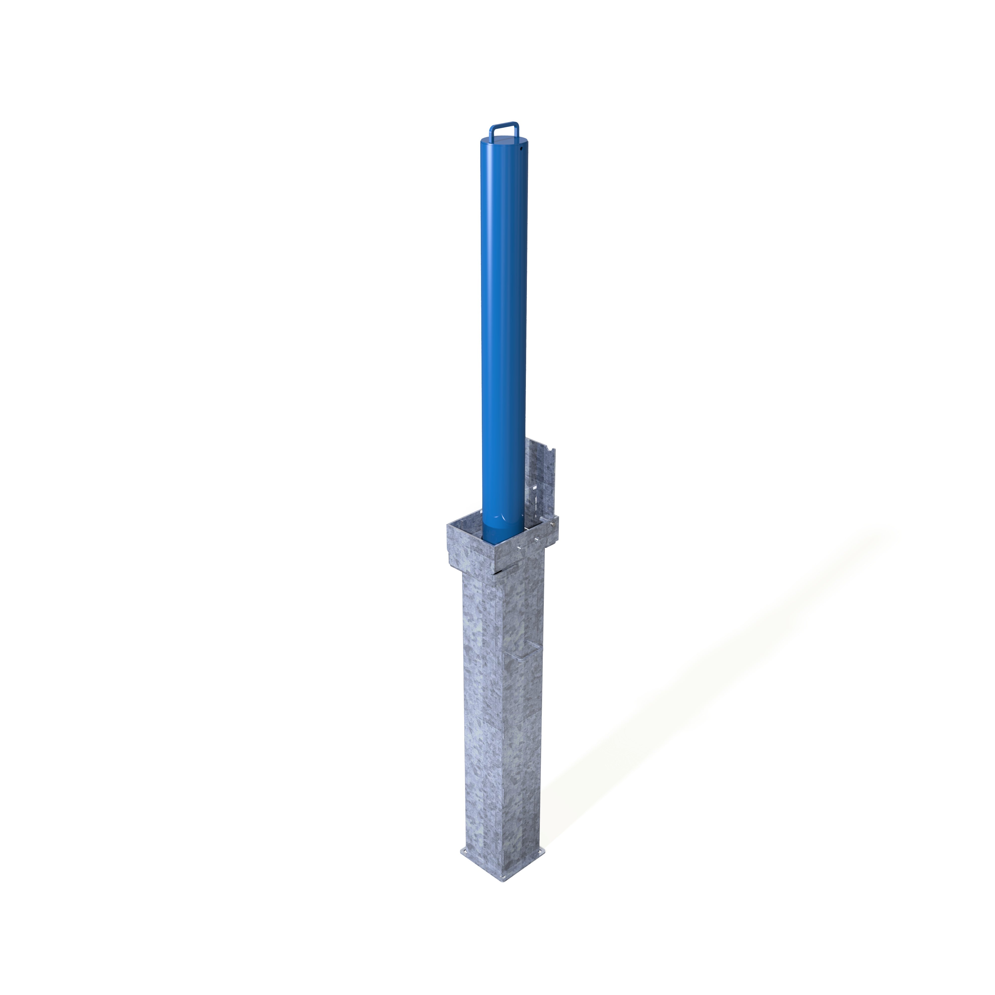 Retractapost-GL 900 Telescopic Bollard - Galvanised or Galvanised and Coated - Store Fittings Direct