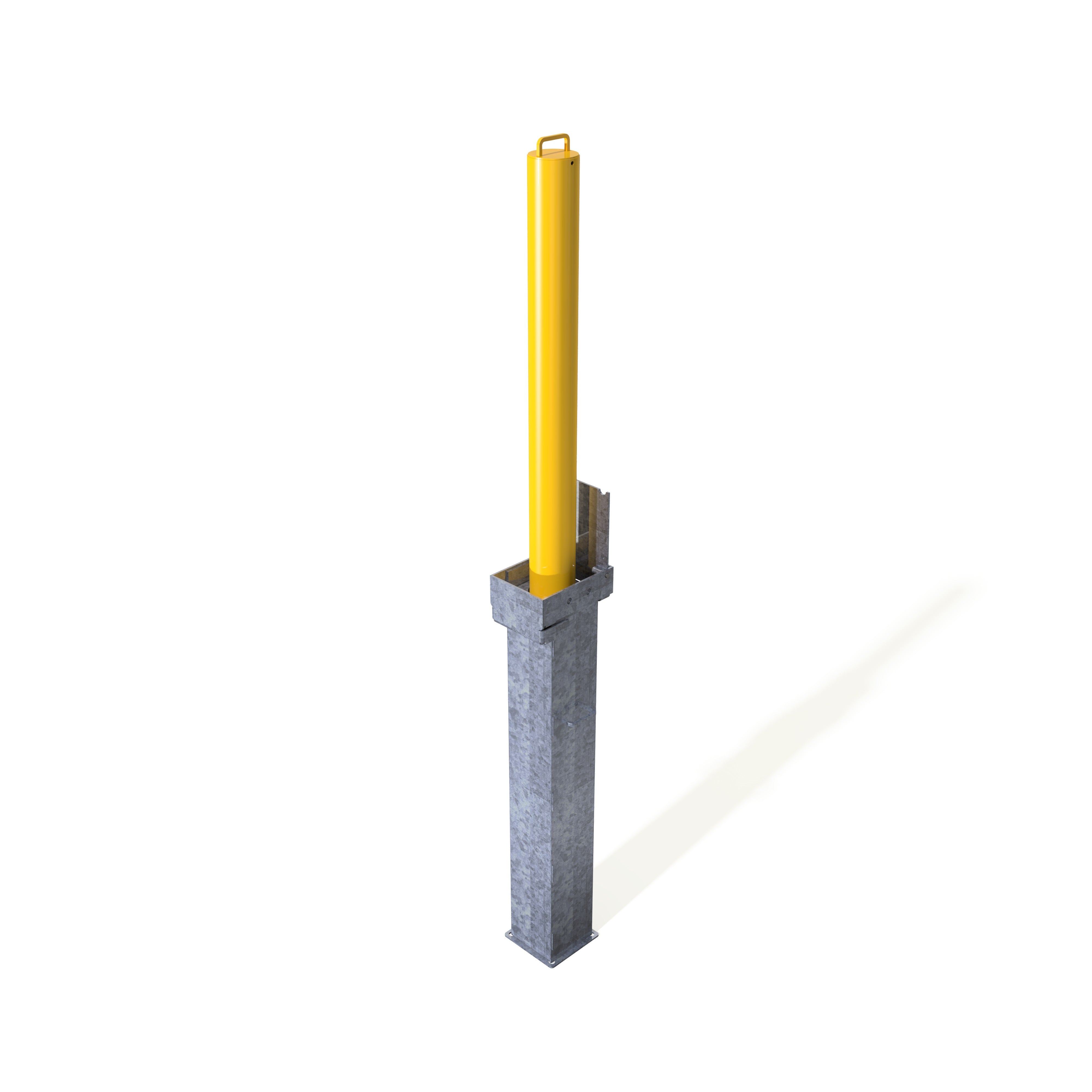 Retractapost-GL 900 Telescopic Bollard - Galvanised or Galvanised and Coated - Store Fittings Direct