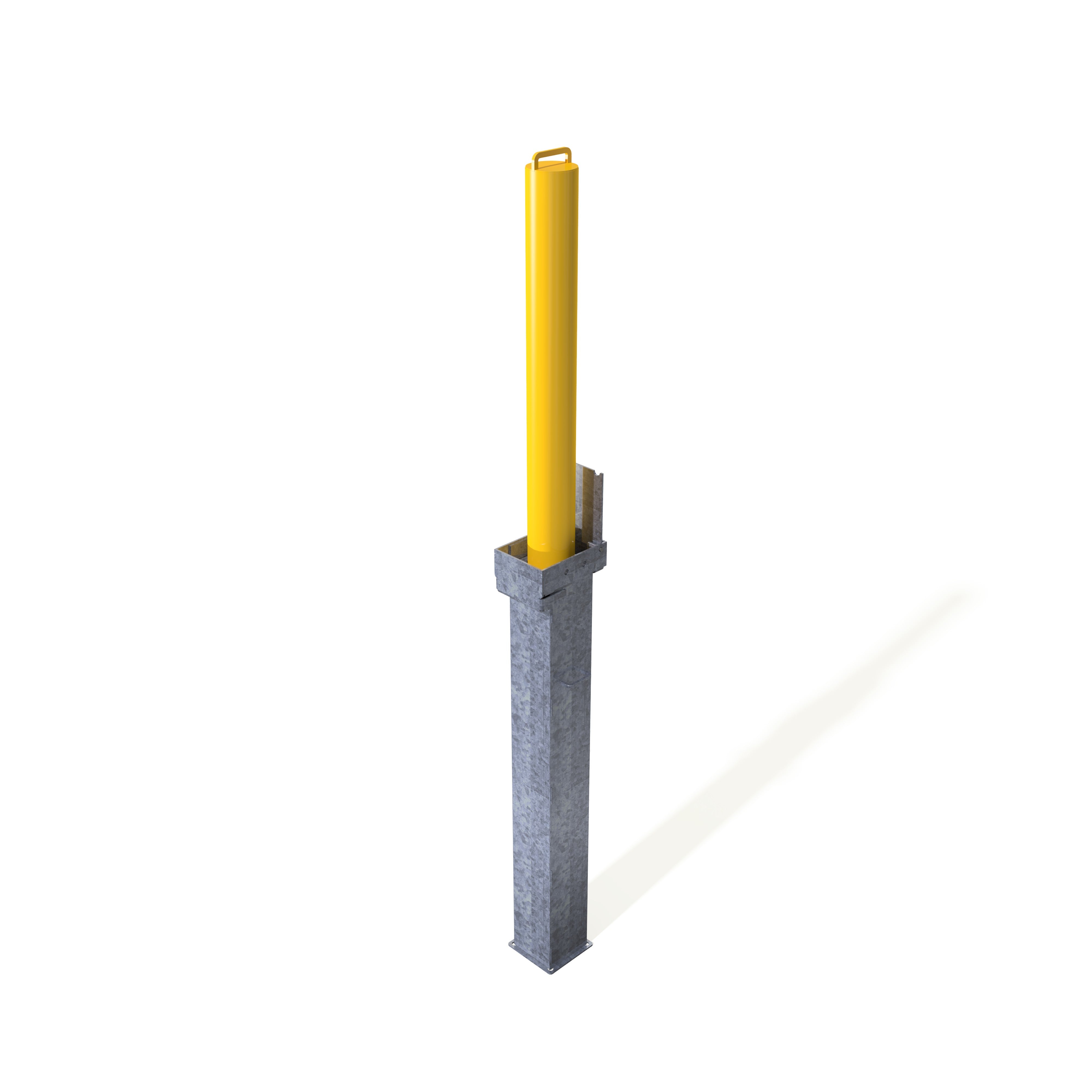 Retractapost-GL 900 Telescopic Bollard - Galvanised or Galvanised and Coated - Store Fittings Direct