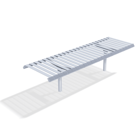 Rockingham Double Steel Bench | Street Furniture - Store Fittings Direct