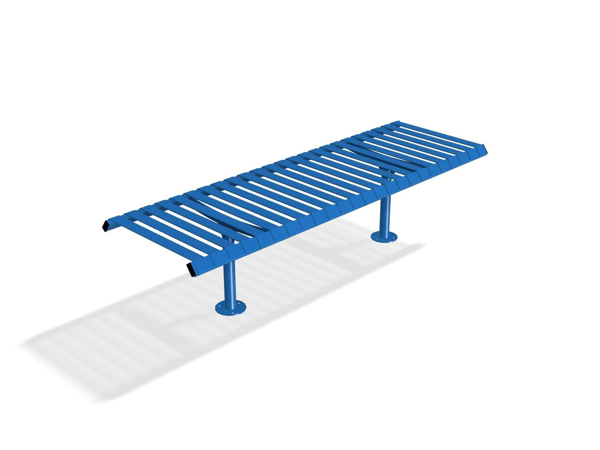Rockingham Double Steel Bench | Street Furniture - Store Fittings Direct