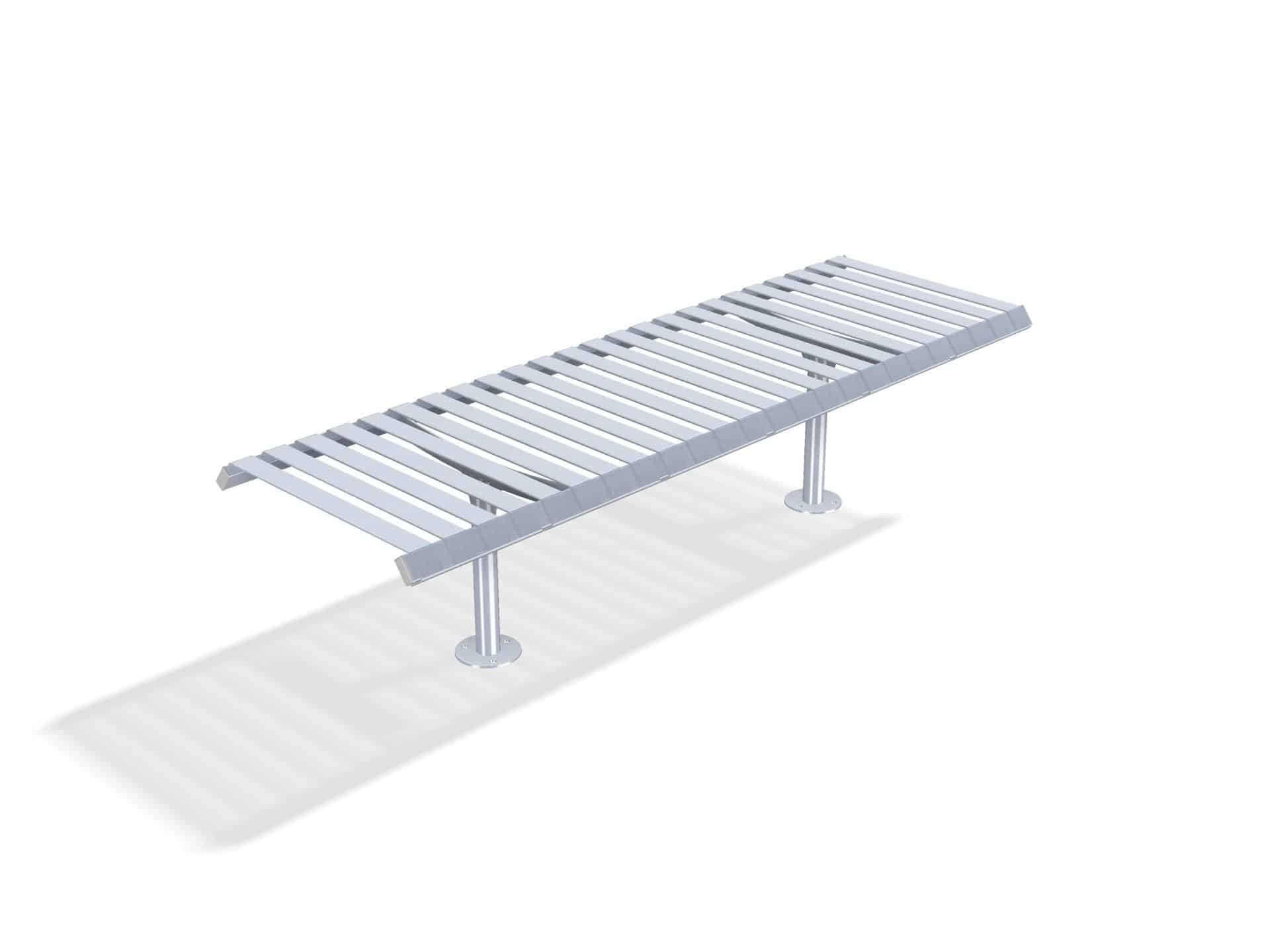Rockingham Double Steel Bench | Street Furniture - Store Fittings Direct