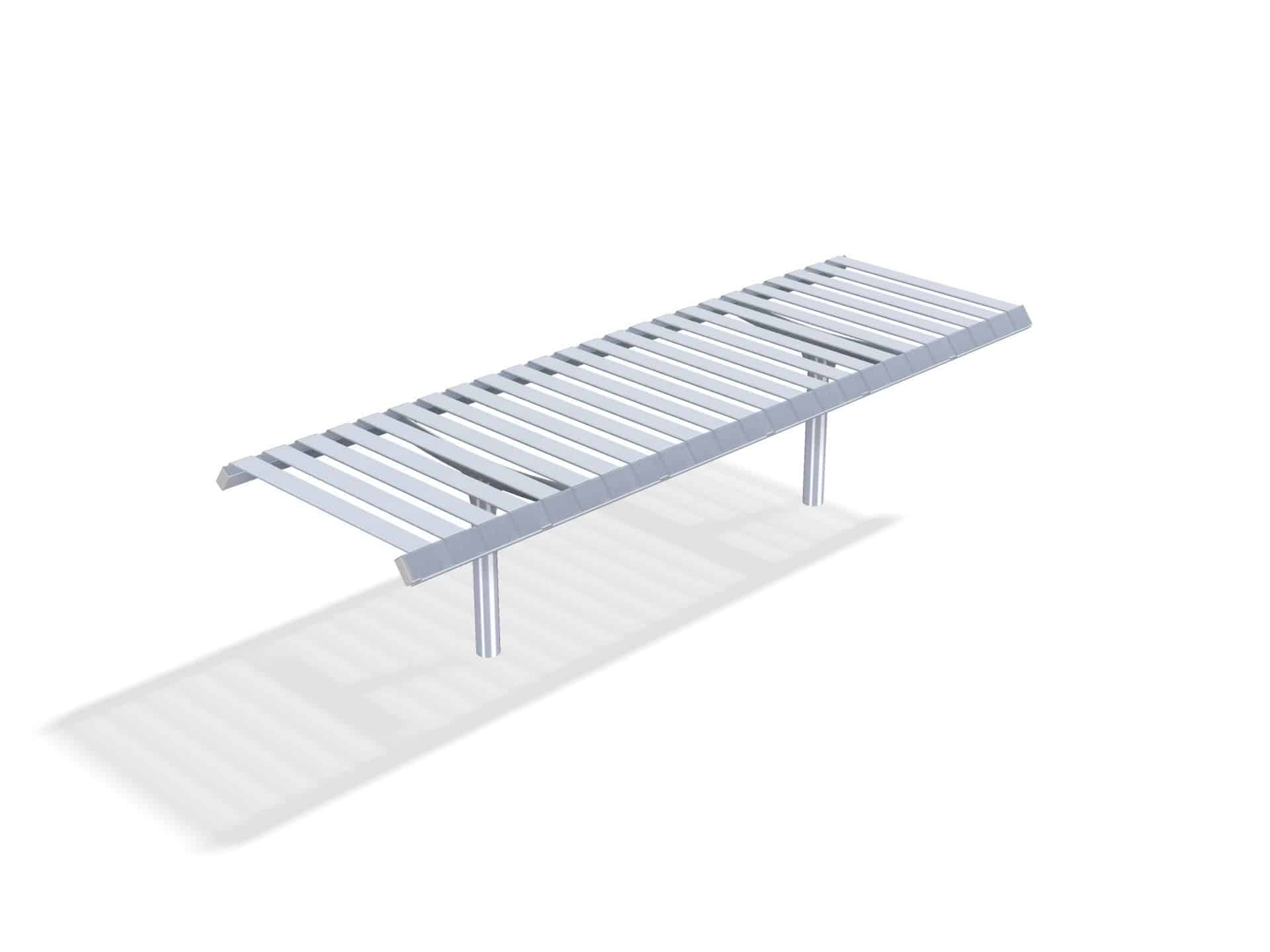 Rockingham Double Steel Bench | Street Furniture - Store Fittings Direct