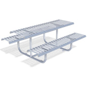 Rockingham Picnic Table Bench | Stainless Steel or Galvanised Street Furniture - Store Fittings Direct