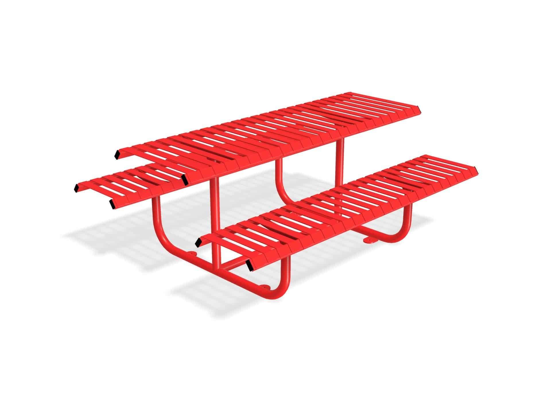 Rockingham Picnic Table Bench | Stainless Steel or Galvanised Street Furniture - Store Fittings Direct