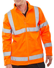 Hi-Vis Soft Shell Lightweight Rail Spec Jacket