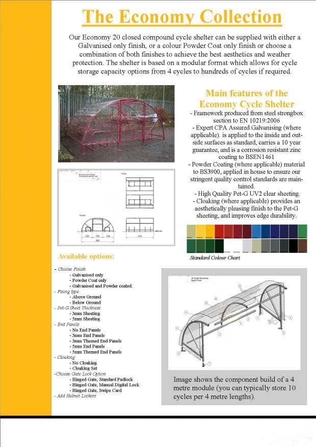 Secure Bike Shelter Compound | Lockable - Store Fittings Direct