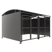 Secure Bin Store Shelter - Mesh Gates - Store Fittings Direct