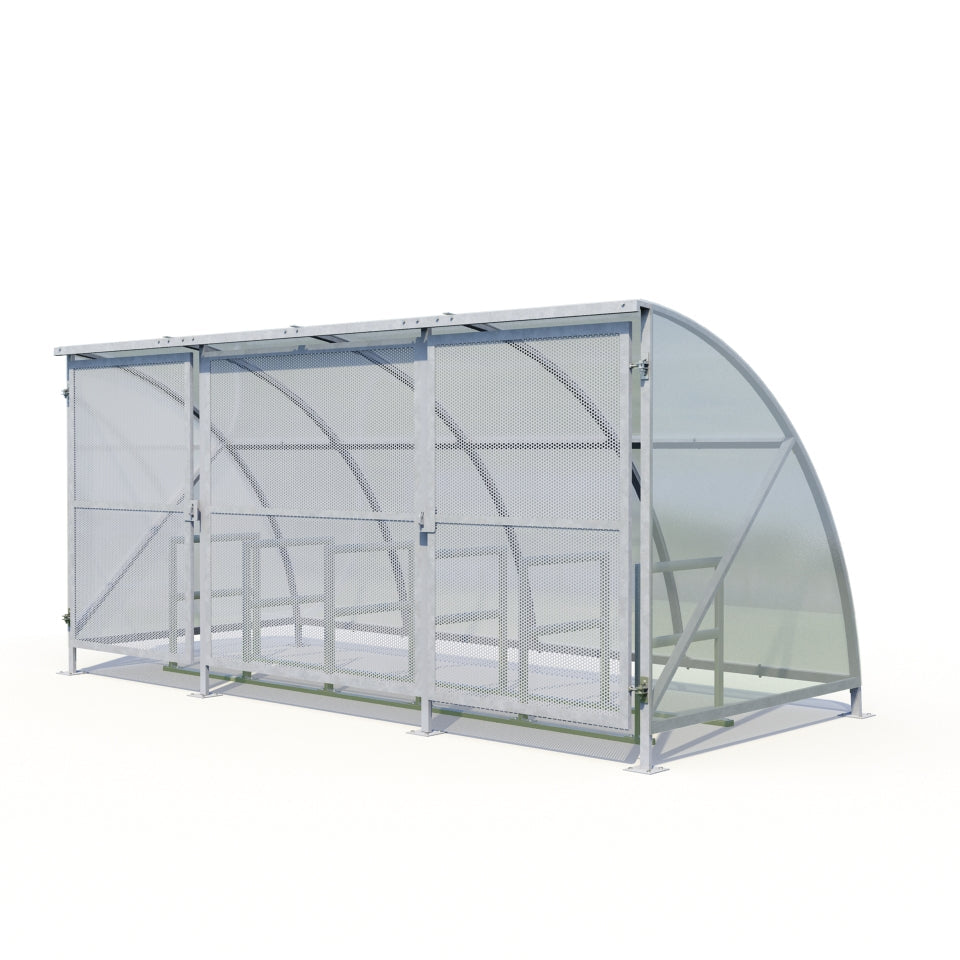 Secure Cycle Shelter | Gated Broughton Shelter - Store Fittings Direct