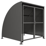 Secure Cycle Shelter | Gated Stratford Shelter - Store Fittings Direct
