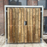 Secure Deluxe Timber Clad Cycle Shelter | 4 Bike Store - Store Fittings Direct