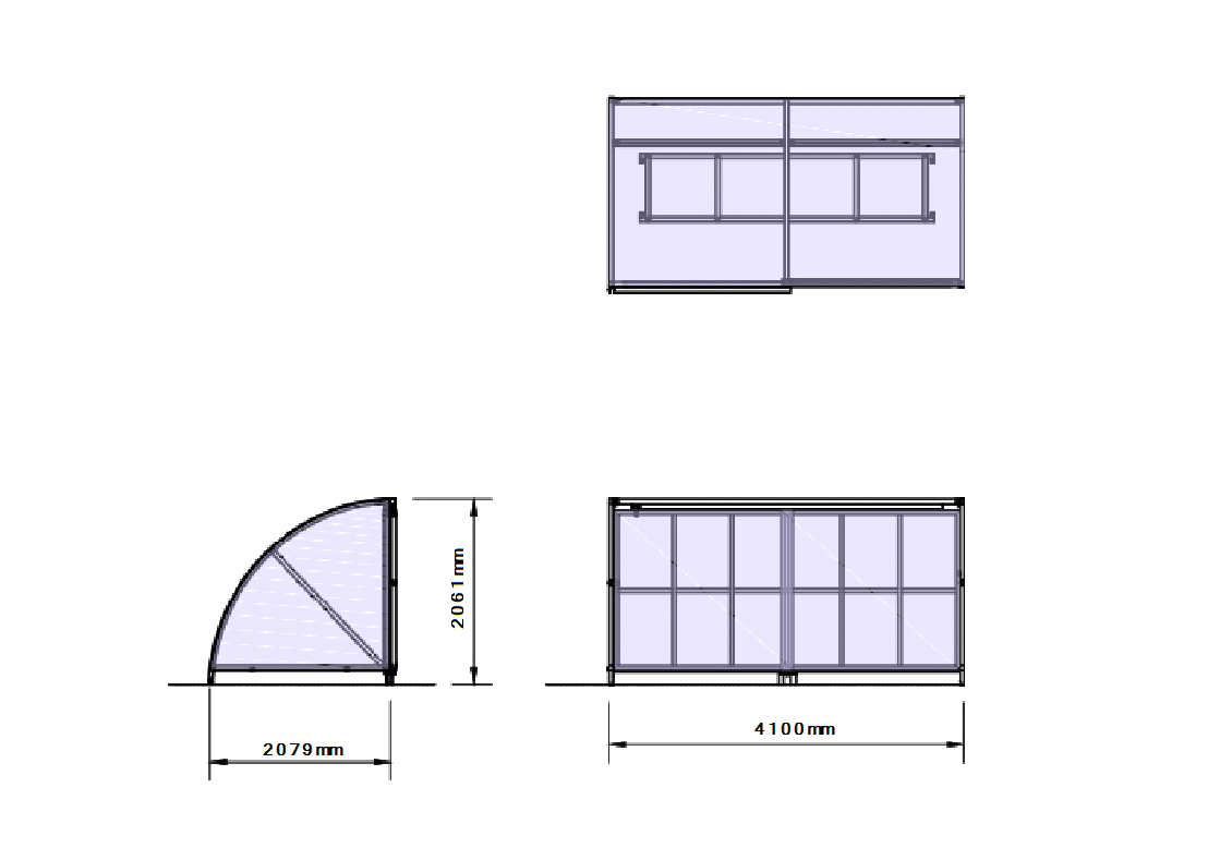 Secure and Gated Cycle Shelter