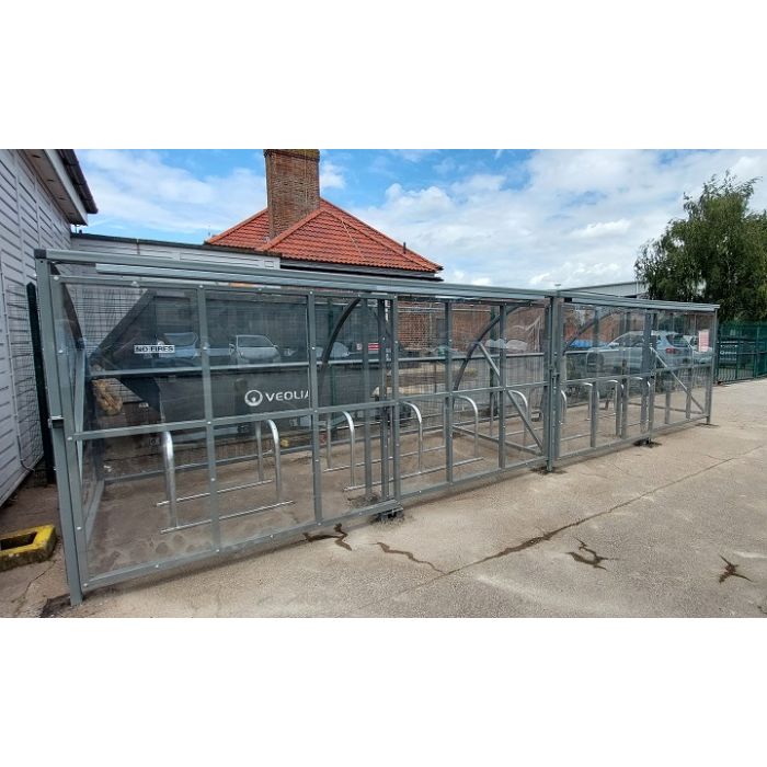Secure and Gated Cycle Shelter