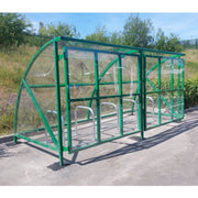 Secure Gated Cycle Shelter | Gated 10 Cycle Shelter - Store Fittings Direct