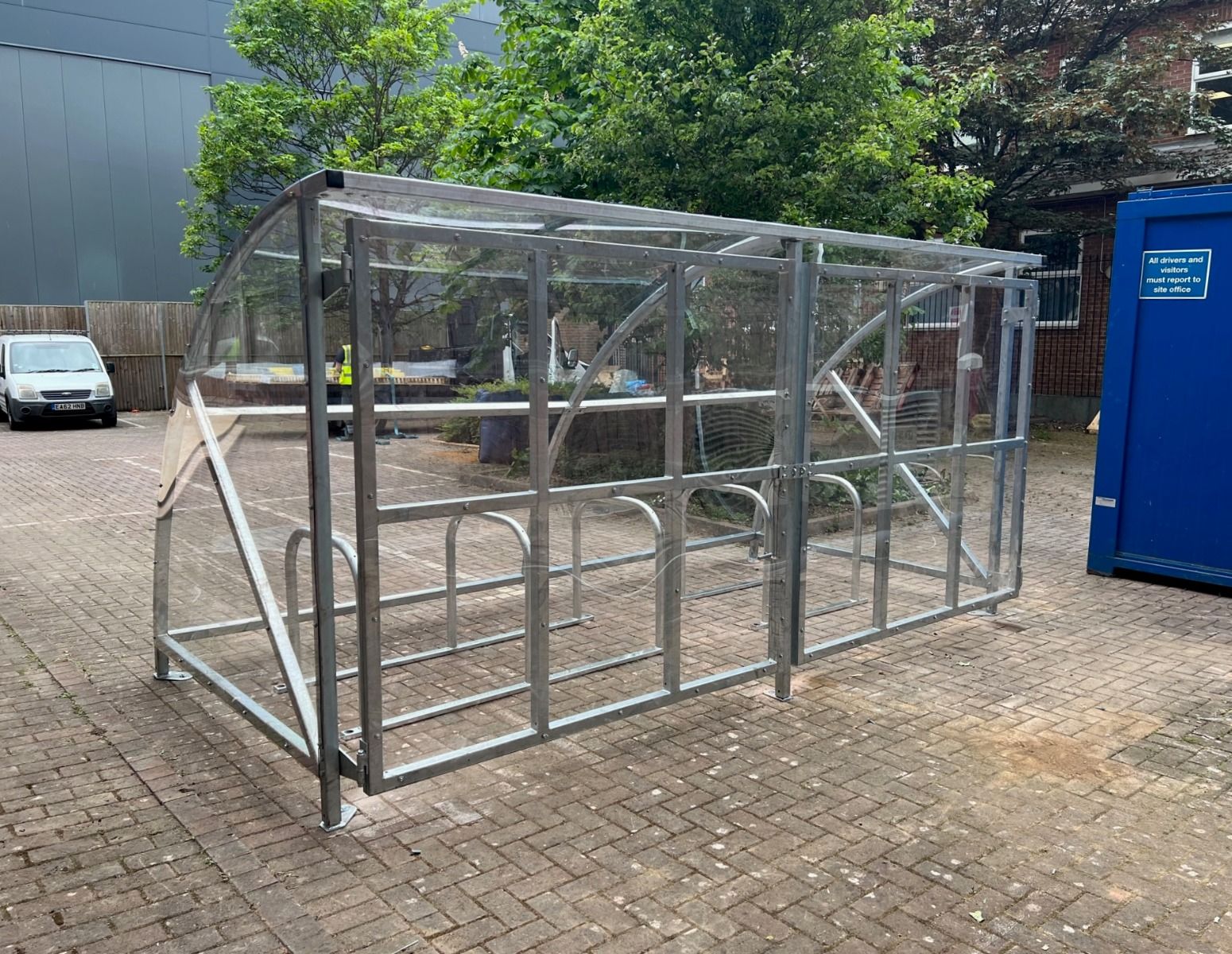 Secure and Gated Cycle Shelter
