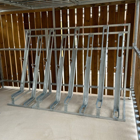 Semi Vertical Cycle Racks | Semi Verts - Store Fittings Direct