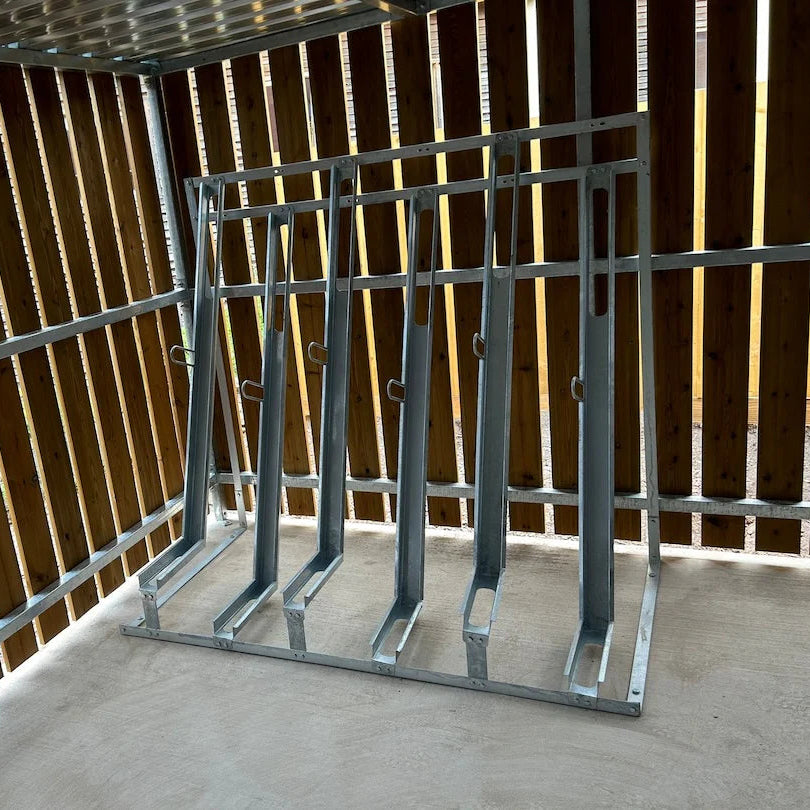 Semi-Vertical Cycle Racks | Space-Saving Bike Parking | BREEAM Compliant