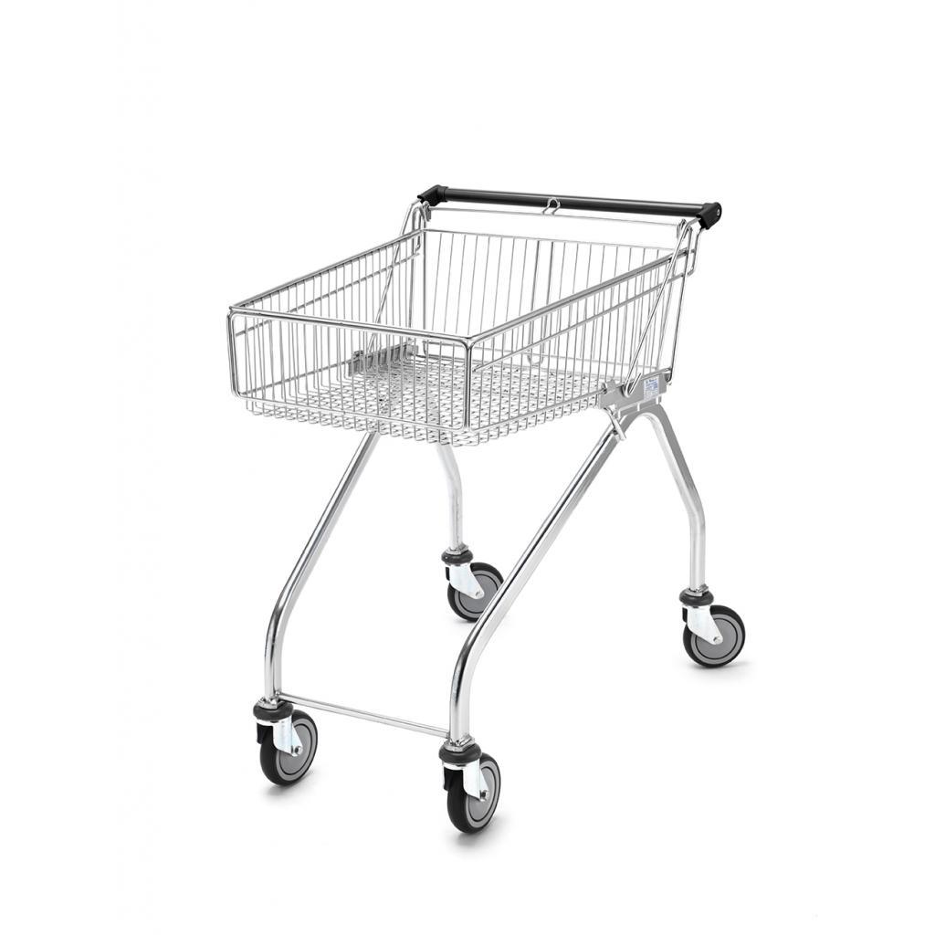 Shallow shopping trolley black