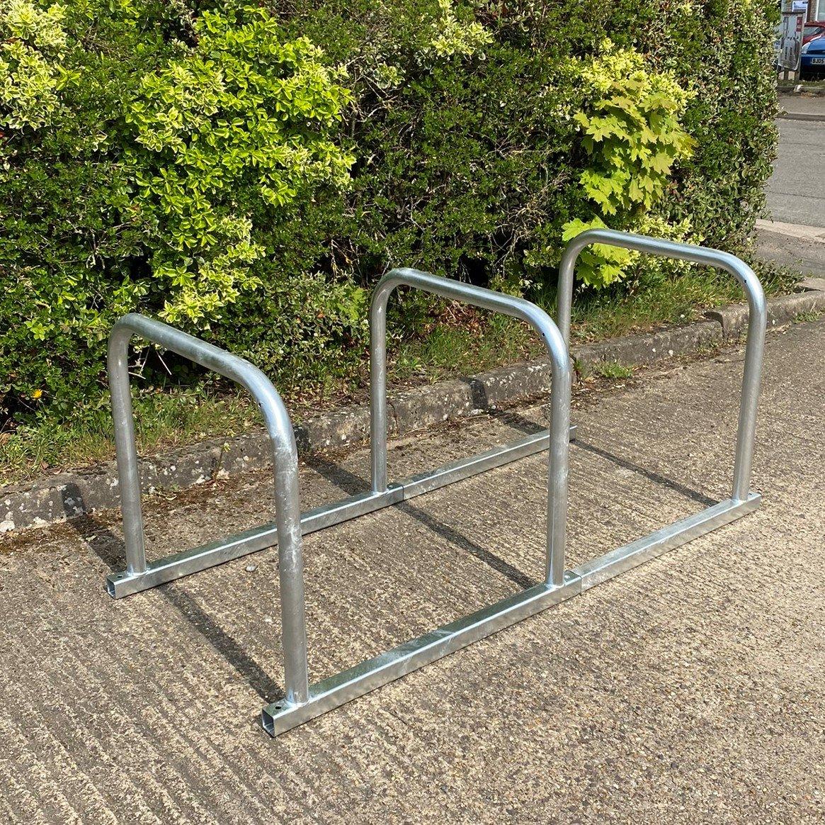 Sheffield Toast Cycle Rack Galvanised - Store Fittings Direct