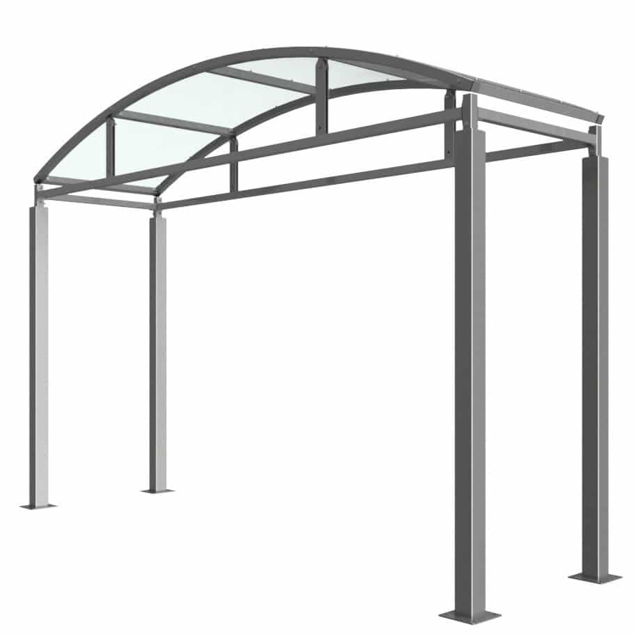 Shelton Walkway Canopy | Waiting Shelter | Outside Classroom | School Shelter - Store Fittings Direct