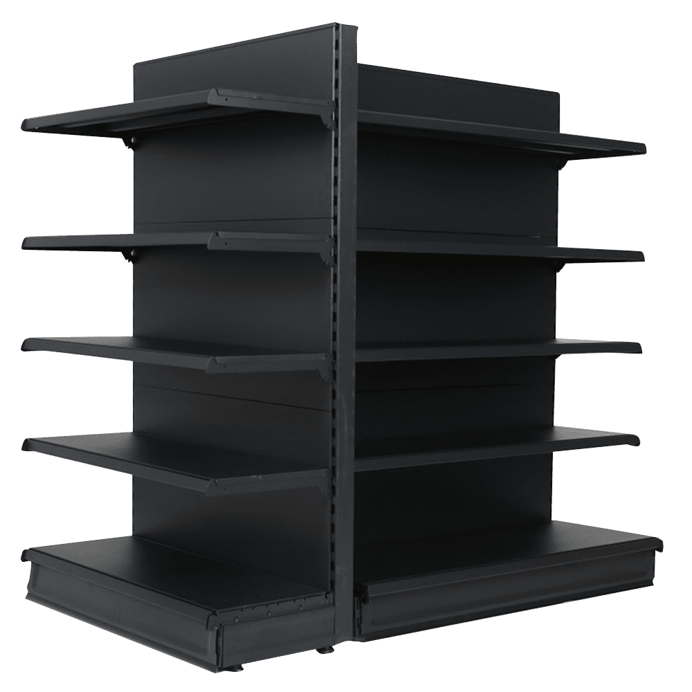 Shelving End Promo Bay 1.4m High with Base Shelf - Store Fittings Direct