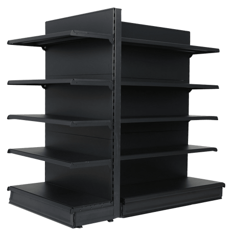 Shelving End Promo Bay 2.1m High with Base Shelf - Store Fittings Direct
