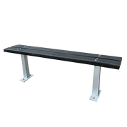 Single Recycled Plastic Seat Bench - Store Fittings Direct