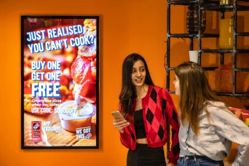 Slimline Pro Digital Signage Advertising Displays | Commercial Screens UK - Store Fittings Direct