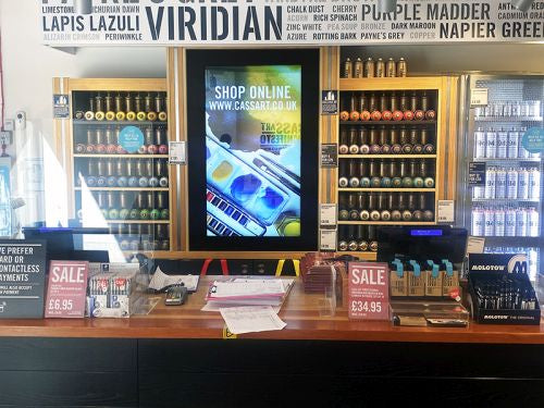 Slimline Pro Digital Signage Advertising Displays | Commercial Screens UK - Store Fittings Direct
