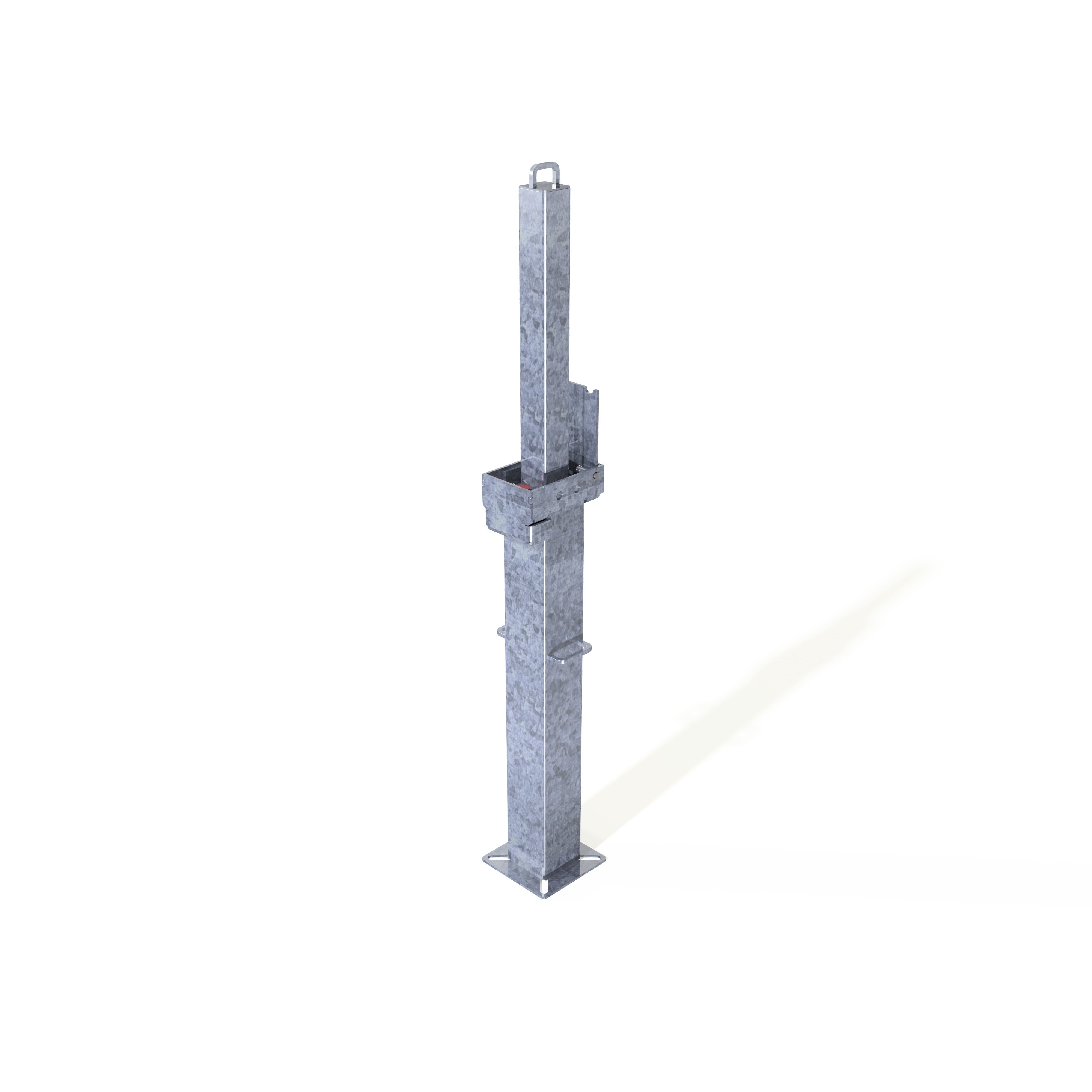 Sqaure Retractapost-GL 500 Telescopic Bollard - Galvanised or Galvanised & Coated - Store Fittings Direct