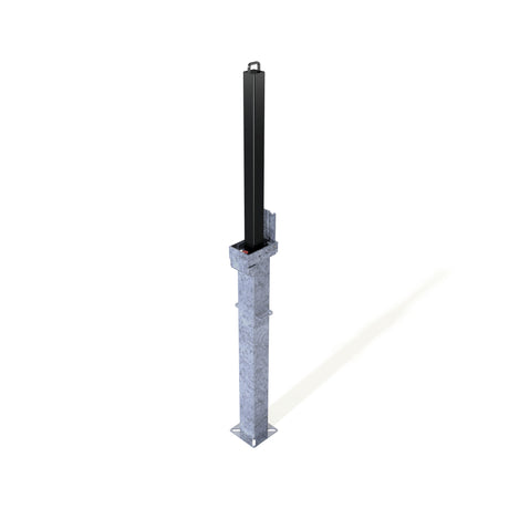 Square Retractapost-GL 745 Telescopic Bollard - Galvanised or Galvanised and Coated - Store Fittings Direct