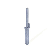 Square Retractapost-GL 900 Lift Assist Telescopic Bollard - Galvanised or Galvanised and Coated - Store Fittings Direct