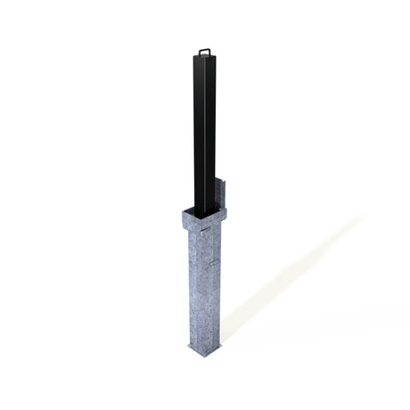 Square Retractapost-GL 900 Telescopic Bollard - Galvanised or Galvanised and Coated - Store Fittings Direct