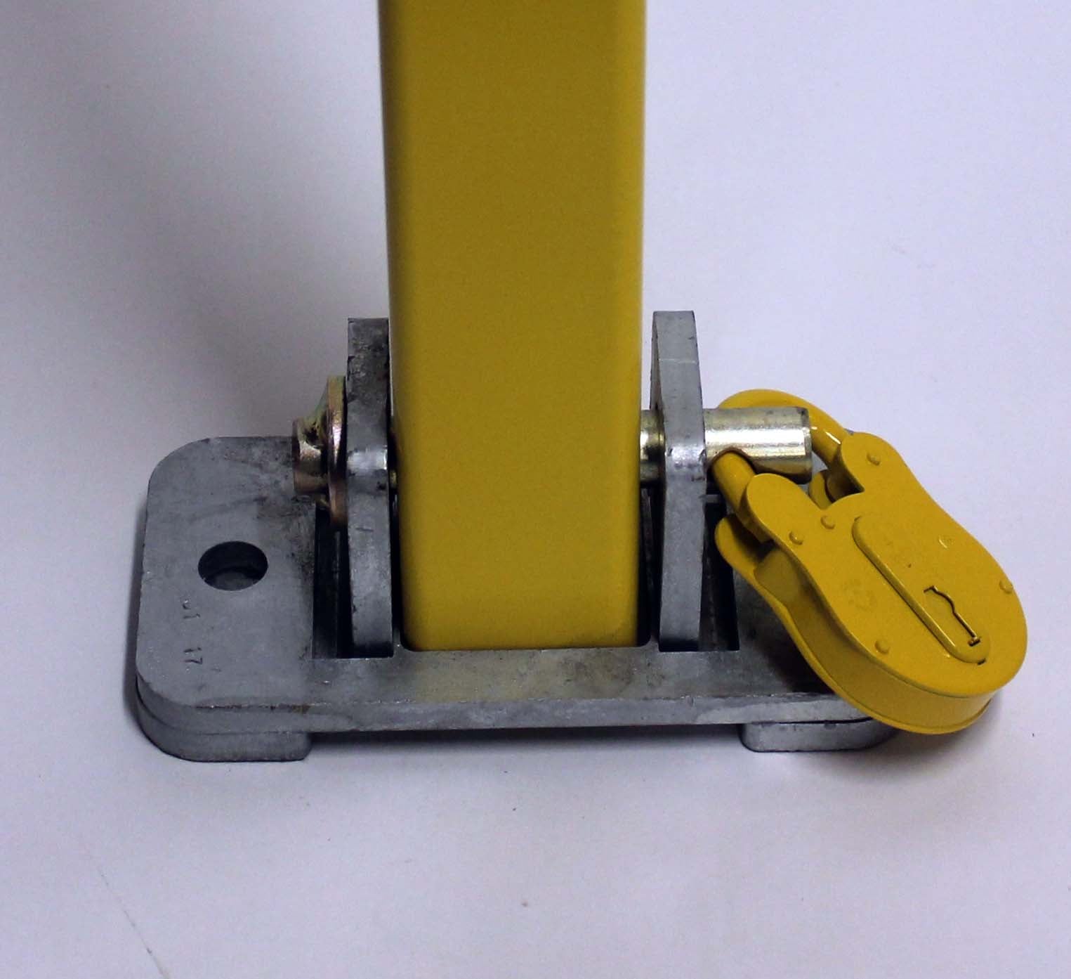 Square Toplok Folding Parking Post FB (Fire Brigade) - Store Fittings Direct