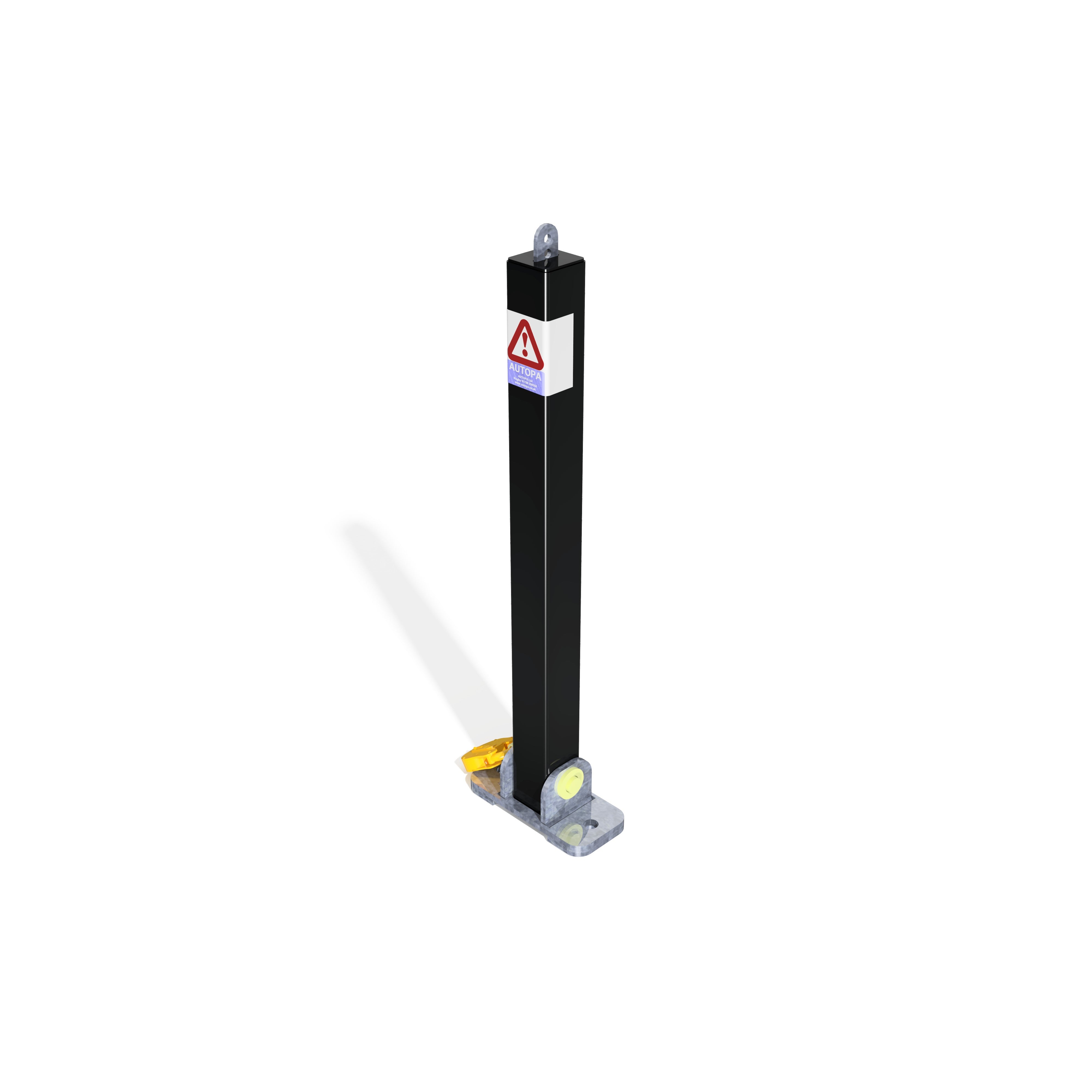 Square Toplok Folding Parking Post FB (Fire Brigade) - Store Fittings Direct