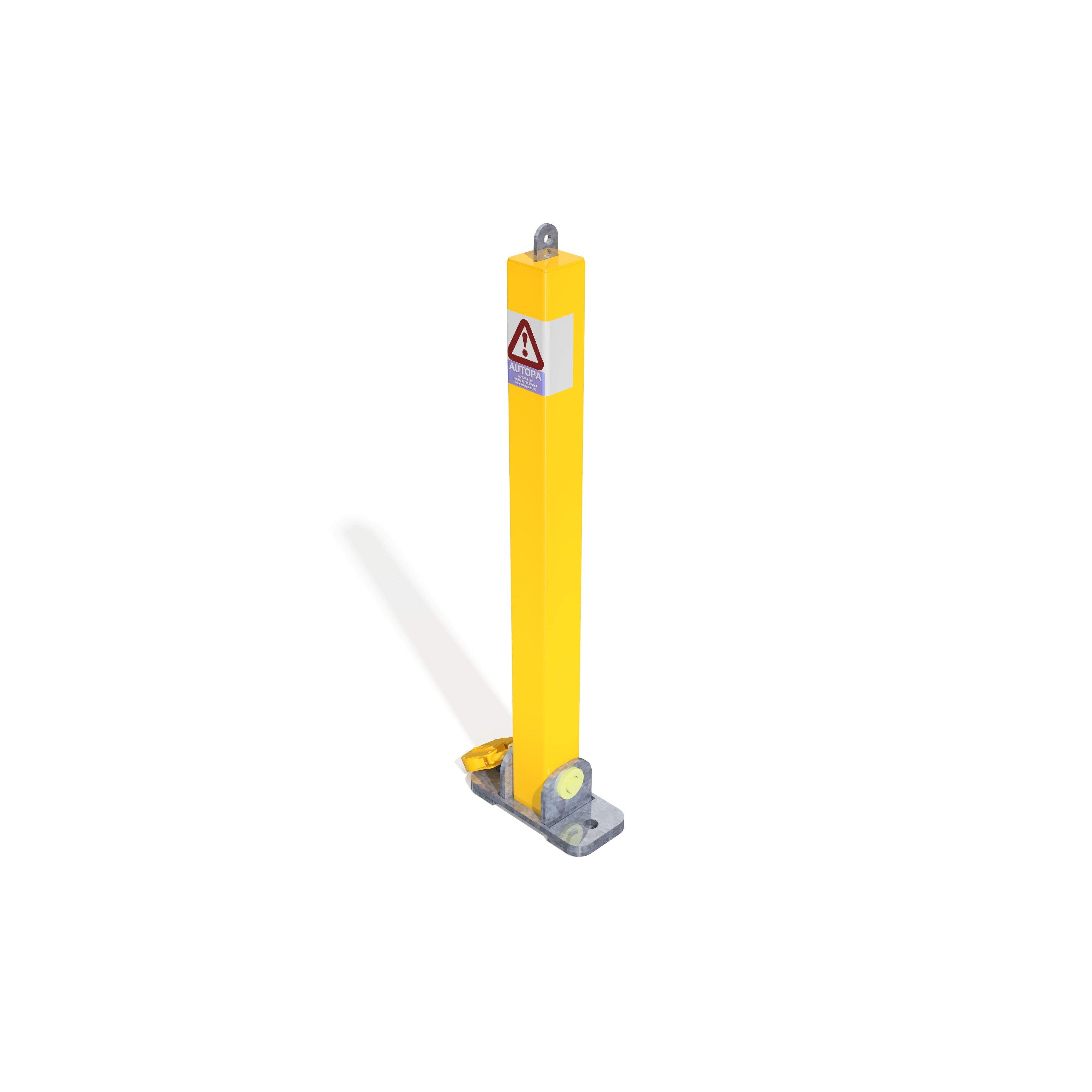 Square Toplok Folding Parking Post FB (Fire Brigade) - Store Fittings Direct