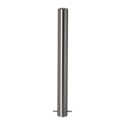 Stainless Steel Bollards 304 Grade | Semi-Domed Top 1000mm Above Ground - Store Fittings Direct