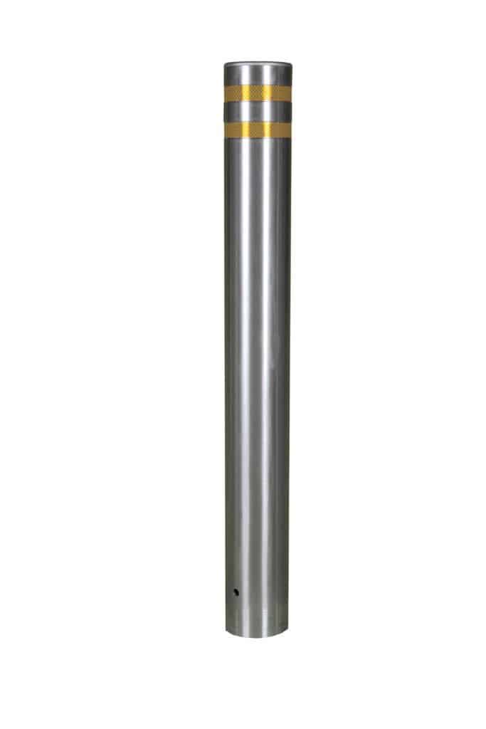 Stainless Steel Bollards 304 Grade | Semi-Domed Top 1000mm Above Ground - Store Fittings Direct