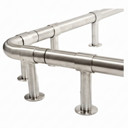 Stainless Steel Bump Rail - ISP Low Level Protection Rail - Store Fittings Direct