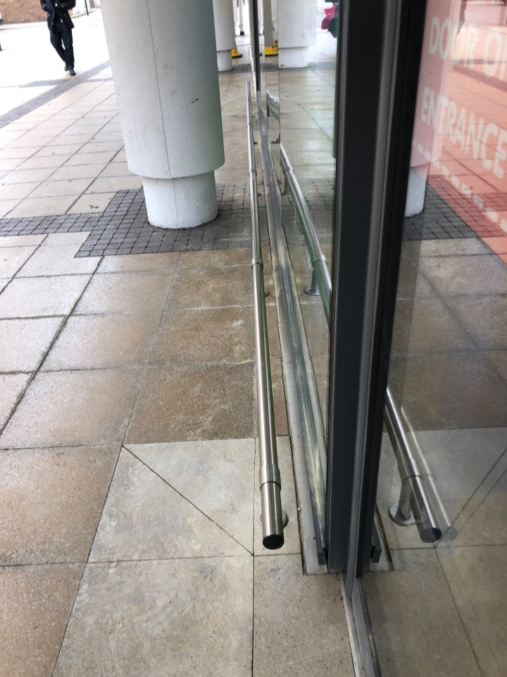 Stainless Steel Bump Rail - ISP Low Level Protection Rail - Store Fittings Direct