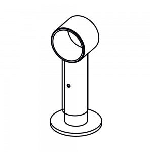 Stainless Steel Bump Rail - ISP Low Level Protection Rail - Store Fittings Direct
