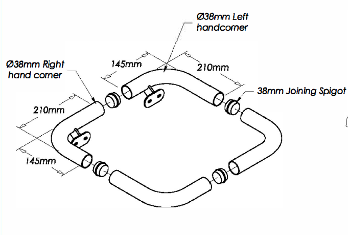 Stainless Steel Column Protector | I Beam Protection Kit - Store Fittings Direct