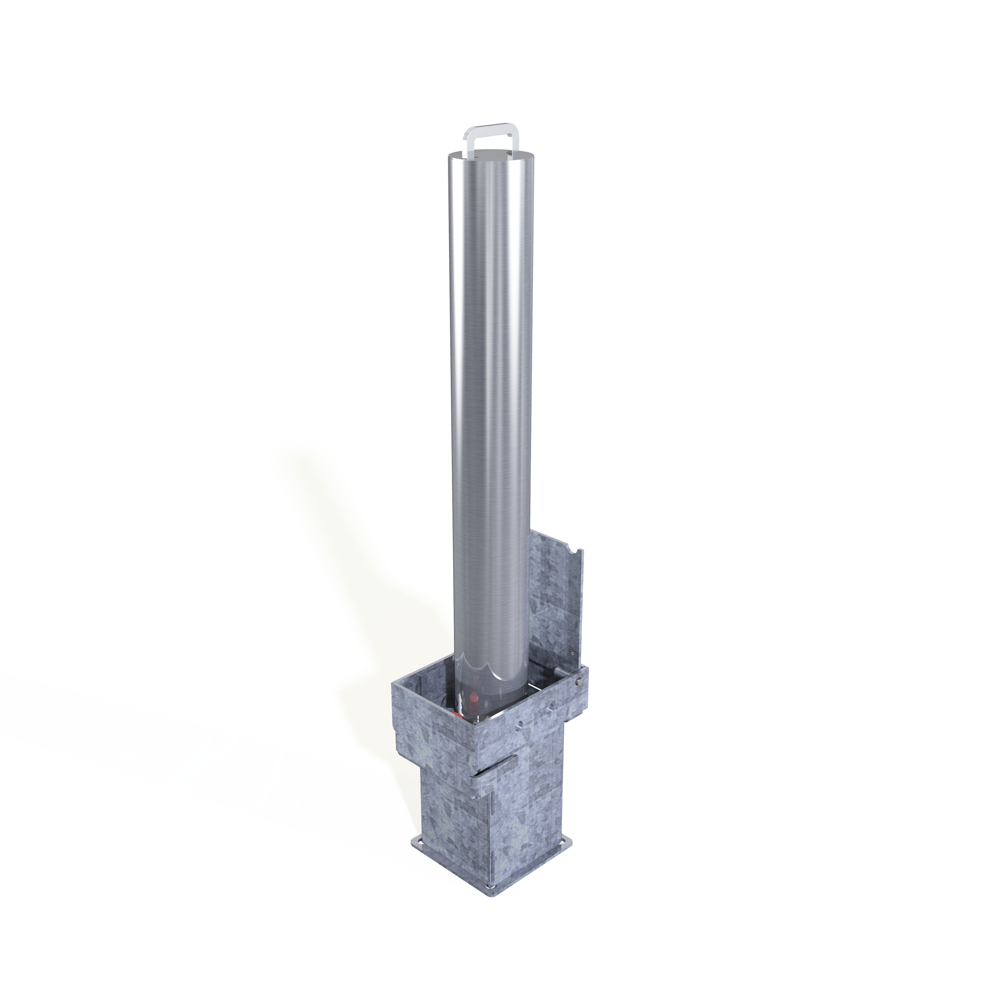 Stainless Steel RGP 745 Removable Bollard with integral lock - Store Fittings Direct