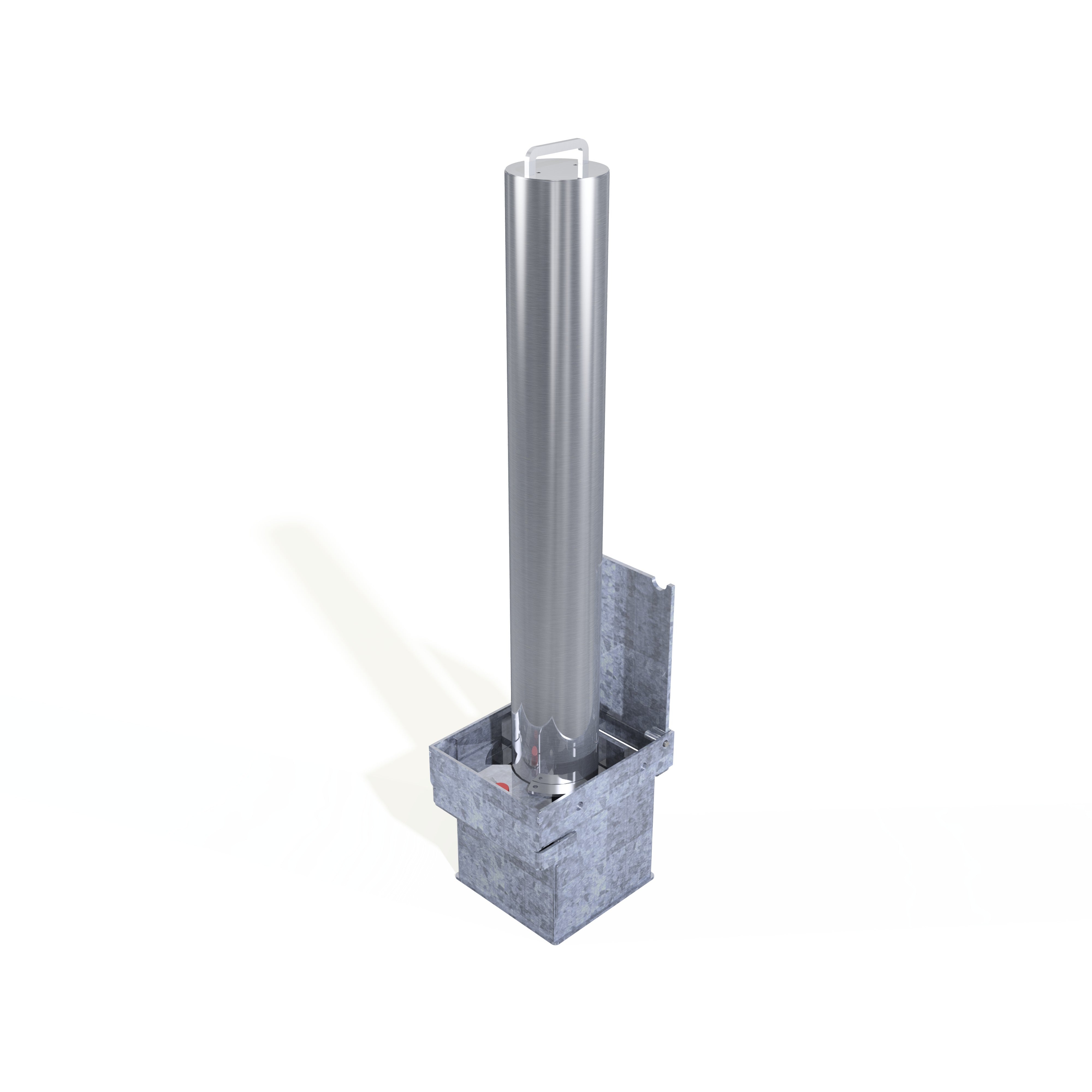 Stainless Steel RGP 900 Removable Bollard with Integral Lock - Store Fittings Direct