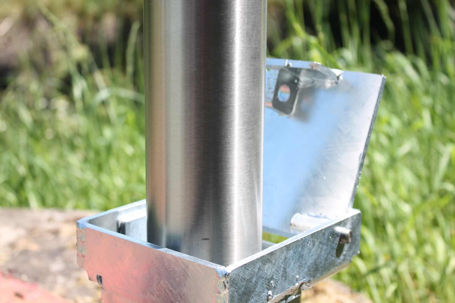 Stainless Steel Removable Bollard 304 Grade | 1000mm Above Ground - Store Fittings Direct