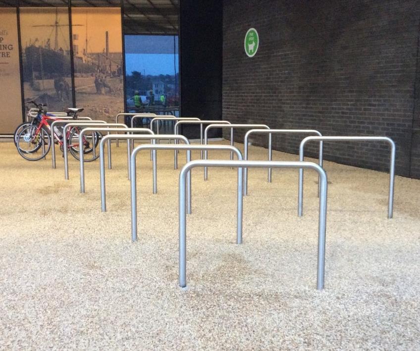 Stainless Steel Trolley and Cycle Hoops - Store Fittings Direct