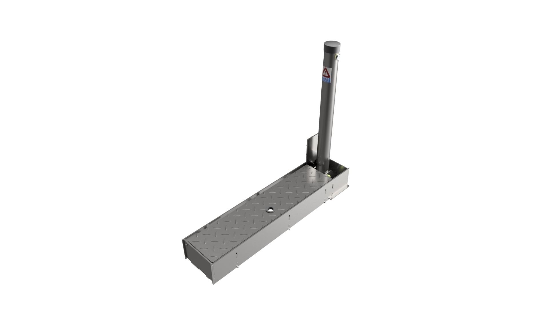 Stealth Parking Post Foldaway Coffin - Store Fittings Direct