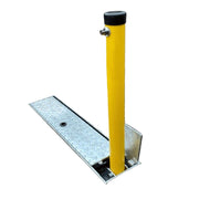 Stealth Parking Post Foldaway Coffin | Yellow - Store Fittings Direct